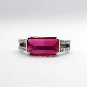 Synthetic Rubies Ring